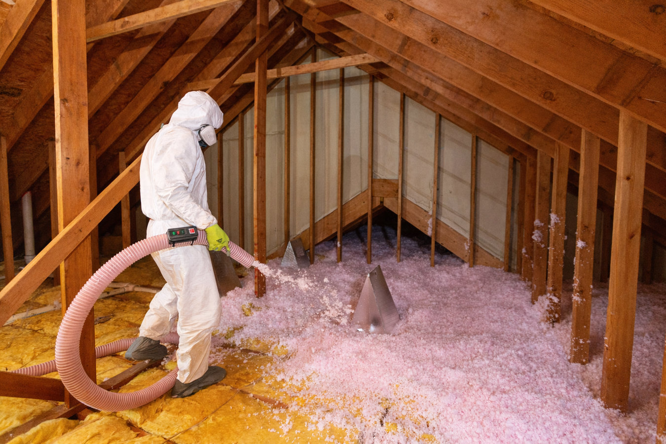 Blown-in insulation